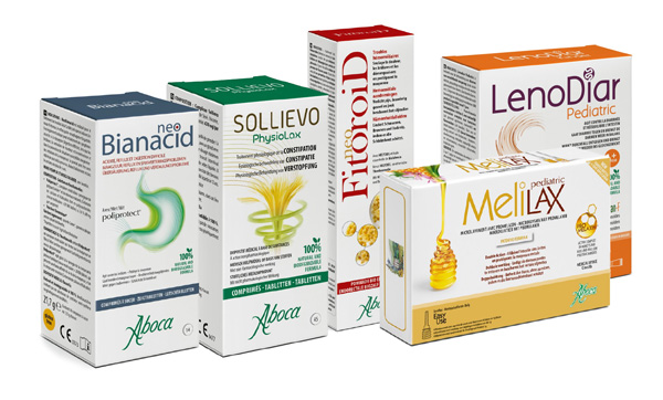 neo Bianacid - Sollievo Physiolax - neo FitoroiD - LenoDiar Pediatric - MeliLax pediatric